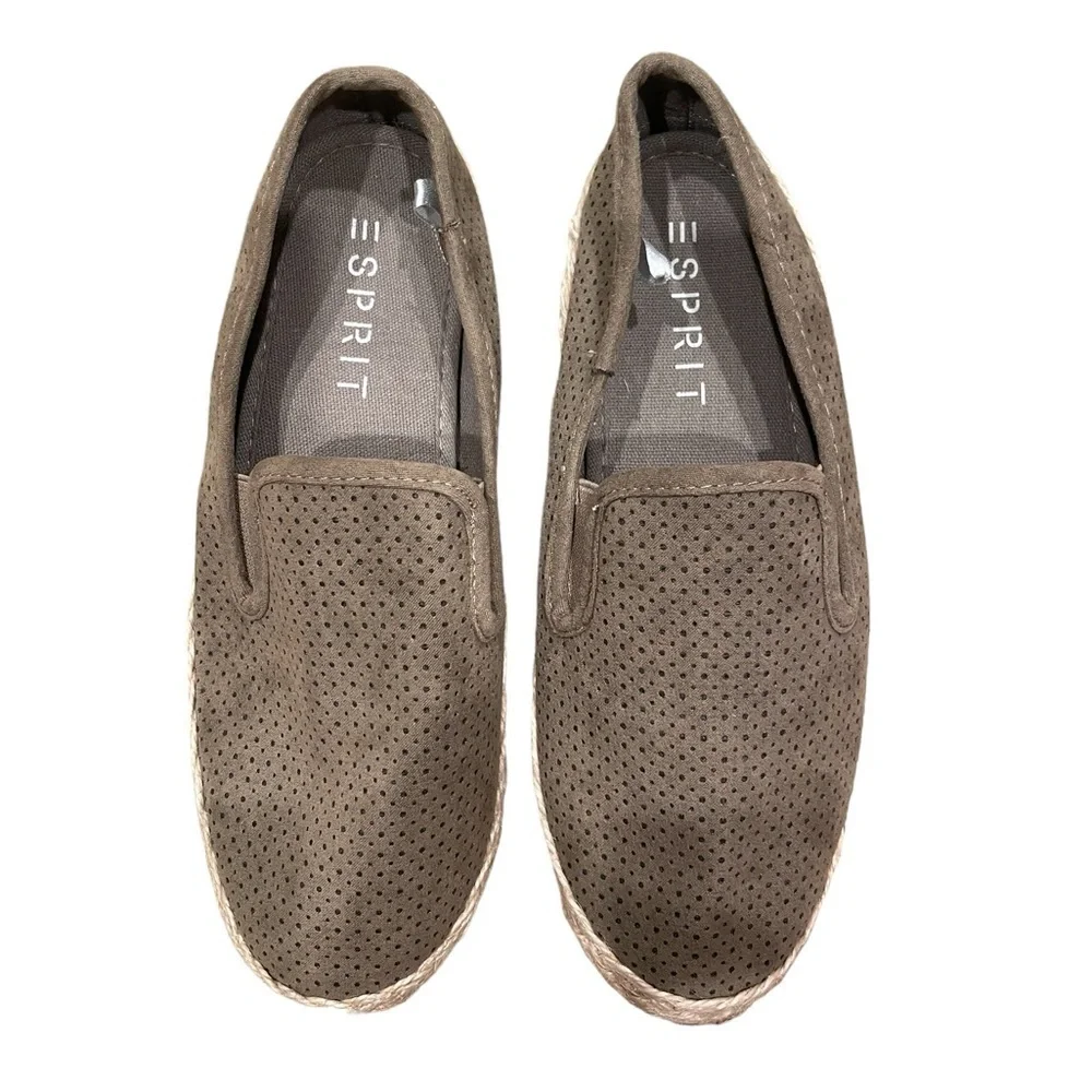 Espirit Emilia Sueded Textile Upper Espadrille Shoes
